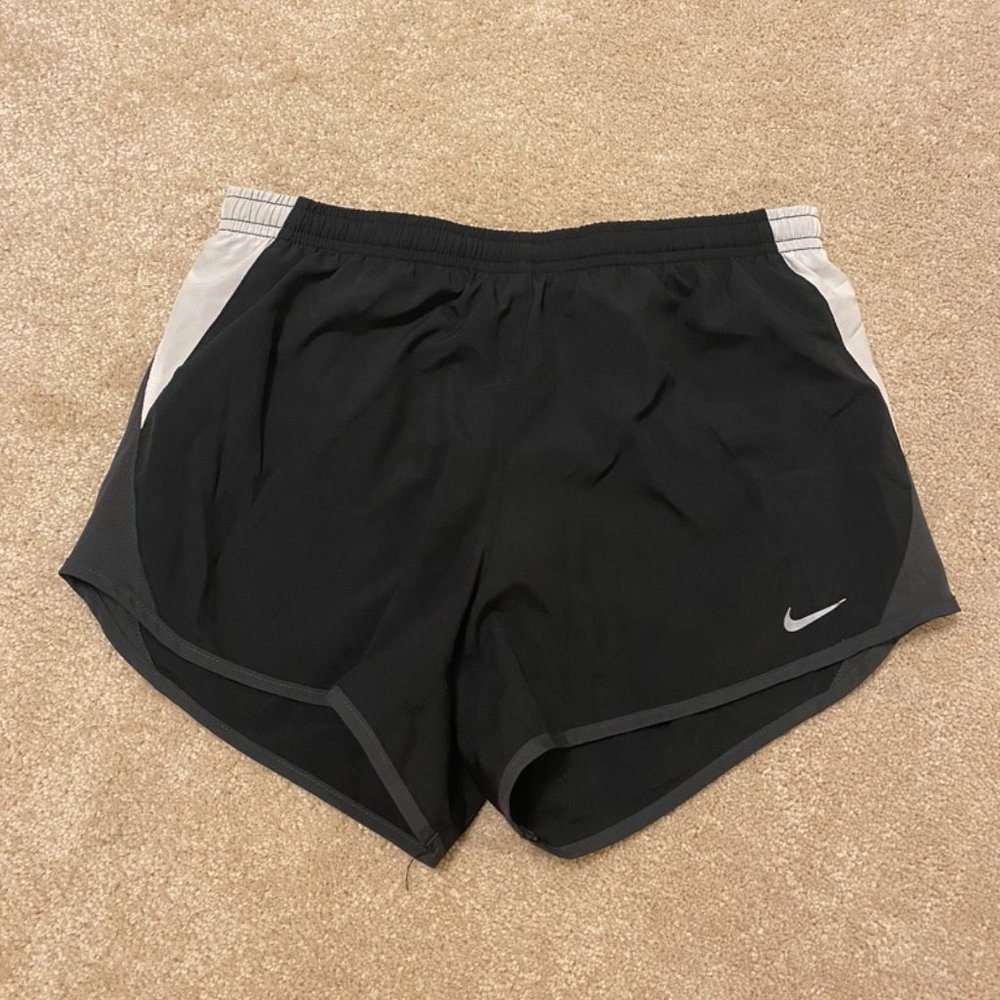 Nike Black and White Running Shorts with Liner
